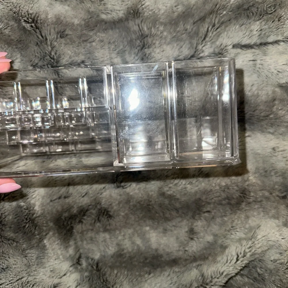 Clear acrylic makeup organizer